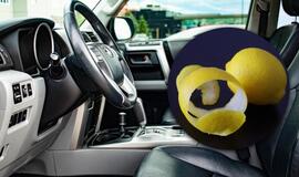 Citrinos žievelė automobilyje