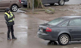 Kontrolė, rinkliava, automobilis, stovėjimo aikštelė