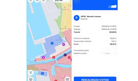 Klaidos UNIPARK parkavimo sistemoje