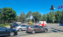 sankryža, automobiliai, transportas