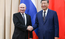 Rusijos ir Kinijos vadovai Putinas ir Xi Jinpingas