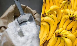 Banano žievelė ir soda