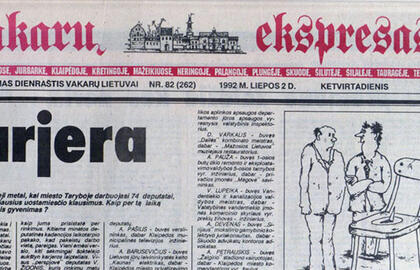 "Vakarų ekspresas". 1992 07 02