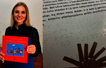 Neringos ir Naglio legendą vaikams iliustravo neregys
