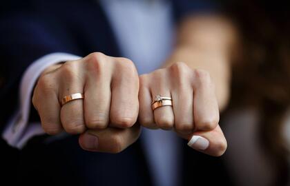 Vestuviniai žiedai, vedybos