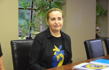 VšĮ "Tarptautinė Ukrainos mokykla" steigėja O. Vnukovska. Edgaro VALECKO nuotr.