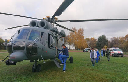Kariuomenės sraigtasparnis iš Latvijos gabeno transplantacijai skirtus organus