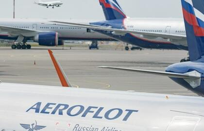 Rusijos "Aeroflot" lėktuvai dėl sankcijų skraido be stabdžių