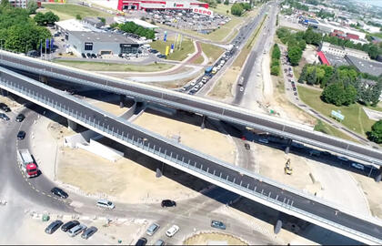 ATIDARYMAS. Eismas naująja estakada bus atidarytas 2 mėnesiais anksčiau, nei planuota. Stopkadras