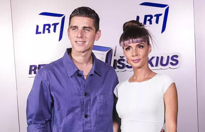 Donatas Montvydas su žmona Veronika