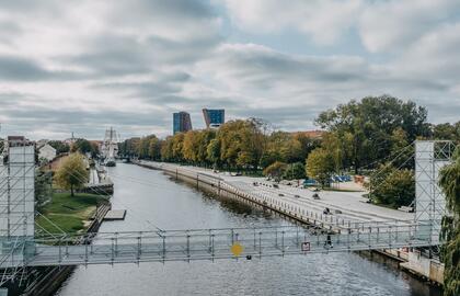 Pėsčiųjų tiltas, Danė, Klaipėda