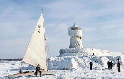 Ledrogės anr Kuršių marių ledo