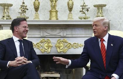 Markas Rutte'as ir Donaldas Trumpas