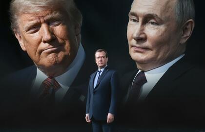 Trampas, Medvedevas, Putinas