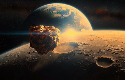 Asteroidas lekia į Mėnulį