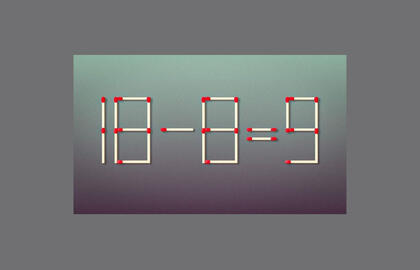 Užduotis tikriems genijams: reikia perkelti vos vieną degtuką