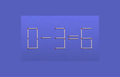 Tik genijus išspręs degtukų galvosūkį per 9 sekundes