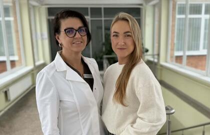 KUL gydytoja Vaida ir pacientė Viktorija