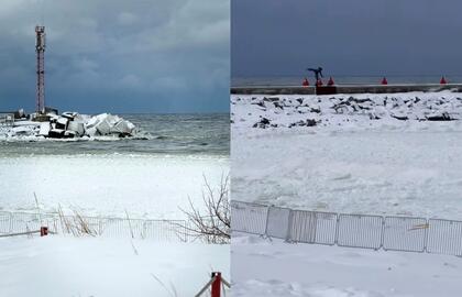 Ledo luitai Klaipėdoje jau kelia grėsmę
