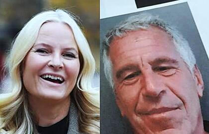 Mette Marit ir Jeffrey Epsteinas