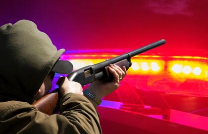 Policija, šautuvas