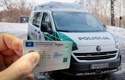 Policija, vairuotojo pažymėjimas