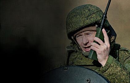 Rusų karys naudojasi Starlink