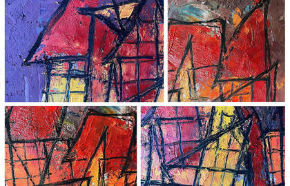 E. Žvaigždino darbų koliažas