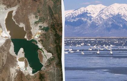 Druskos ežeras Jutoje