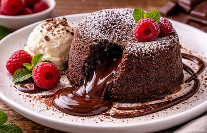 Šokoladinis fondanas per 15 minučių: desertas su siurprizu viduje