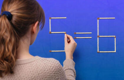 Smegenų mankšta su degtukais