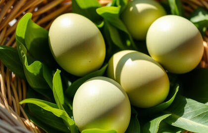 Kiaušiniai prabangesni už malachitą