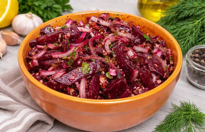 gruziniškas salotas su burokėliais