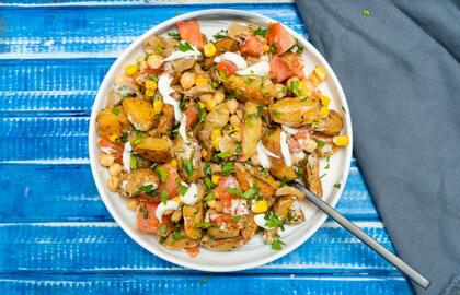 Sveikesnės bulvių salotos