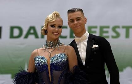 Šokėjai Tauras Grigaliūnas ir Gabrielė Uldukytė