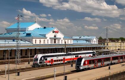 Traukiniai Vilniaus geležinkelio stotyje
