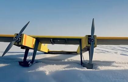 Ukrainiečių gamybos dronas