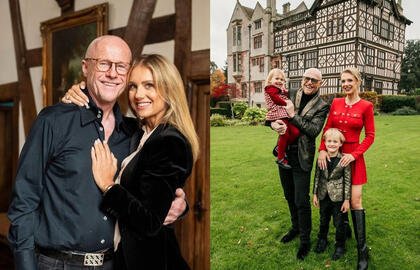 Milijardierius Caudwellas su Vžesniauskaite atvėrė įspūdingų rūmų duris