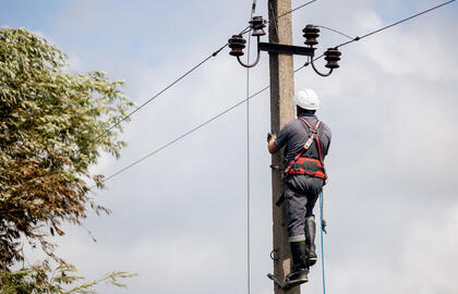 Elektros tinklai, darbininkas