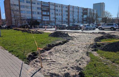 Jūrininkų sveikatos priežiūros centras, automobilių stovėjimo aikštelė 