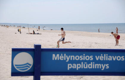 Klaipėda, pajūris, paplūdimys, mėlynoji vėliava