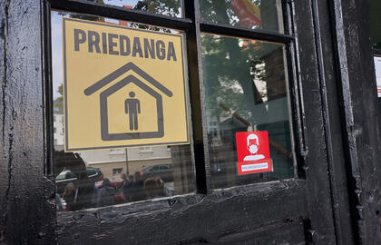 Priedanga, durys