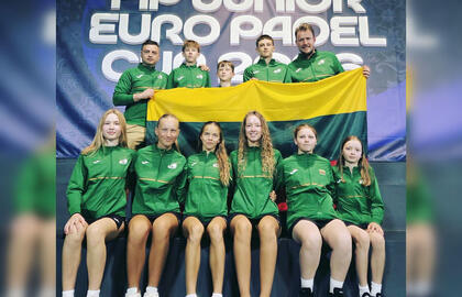 Slėnio padelio akademijos atstovai - Lietuvos rinktinės nariai