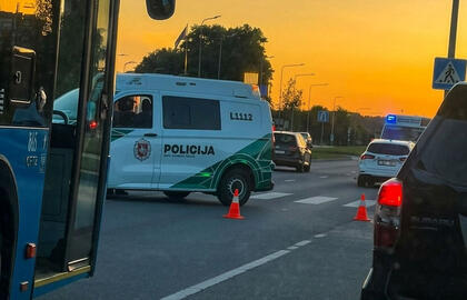 Šiaurės prospektas, policija, transportas