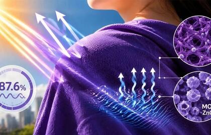 Sukūrė violetinį nanoaudinį