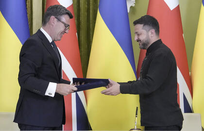 JK premjeras A. Burnhamas lankosi Ukrainoje