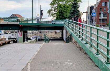 Pilies tiltas, dviračių takas, remontas
