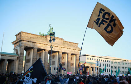 Po AfD pergalės rinkimuose visoje Vokietijoje vyko tūkstantiniai protestai.