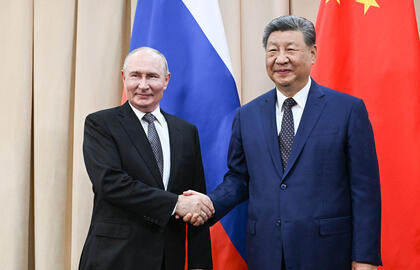 Rusijos ir Kinijos vadovai Putinas ir Xi Jinpingas
