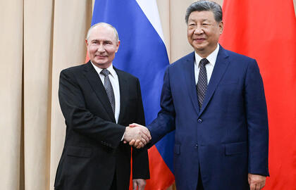Rusijos ir Kinijos vadovai Putinas ir Xi Jinpingas